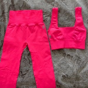 Pink Free People Movement Workout Set